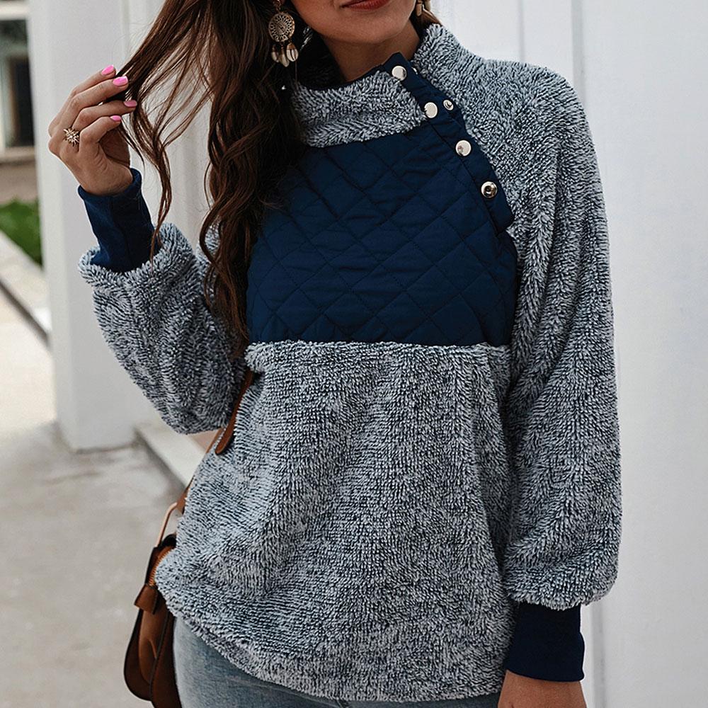 button sweatshirt womens