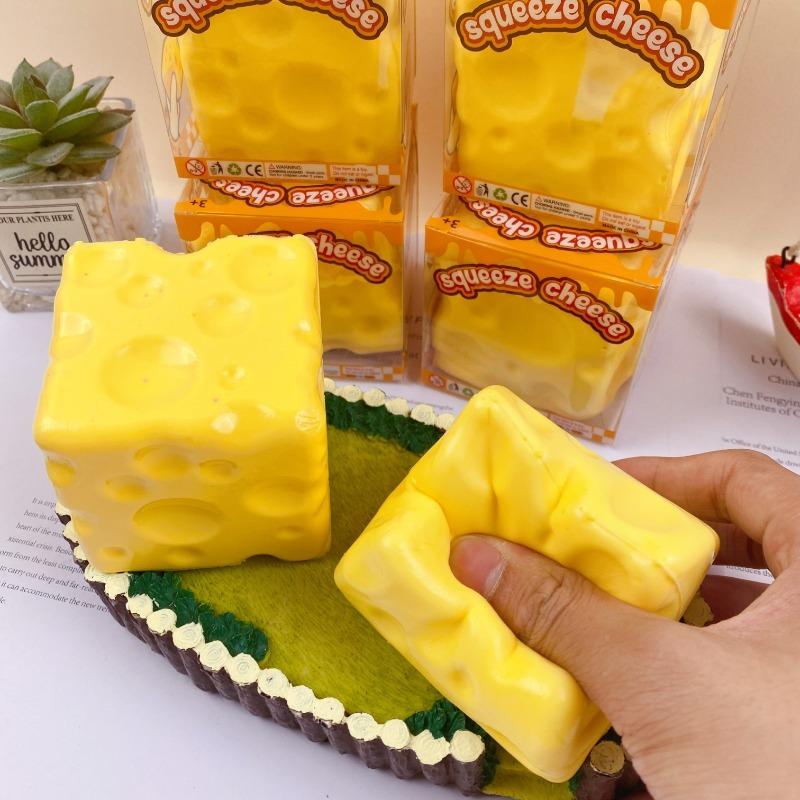 2026 dekompresní blok měkkého sýra - dekompresní plastová hračka s funkcí vytlačování squishy bola pop it hračka