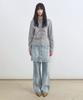 Insilence Woman Divide Denim Skirt Blue