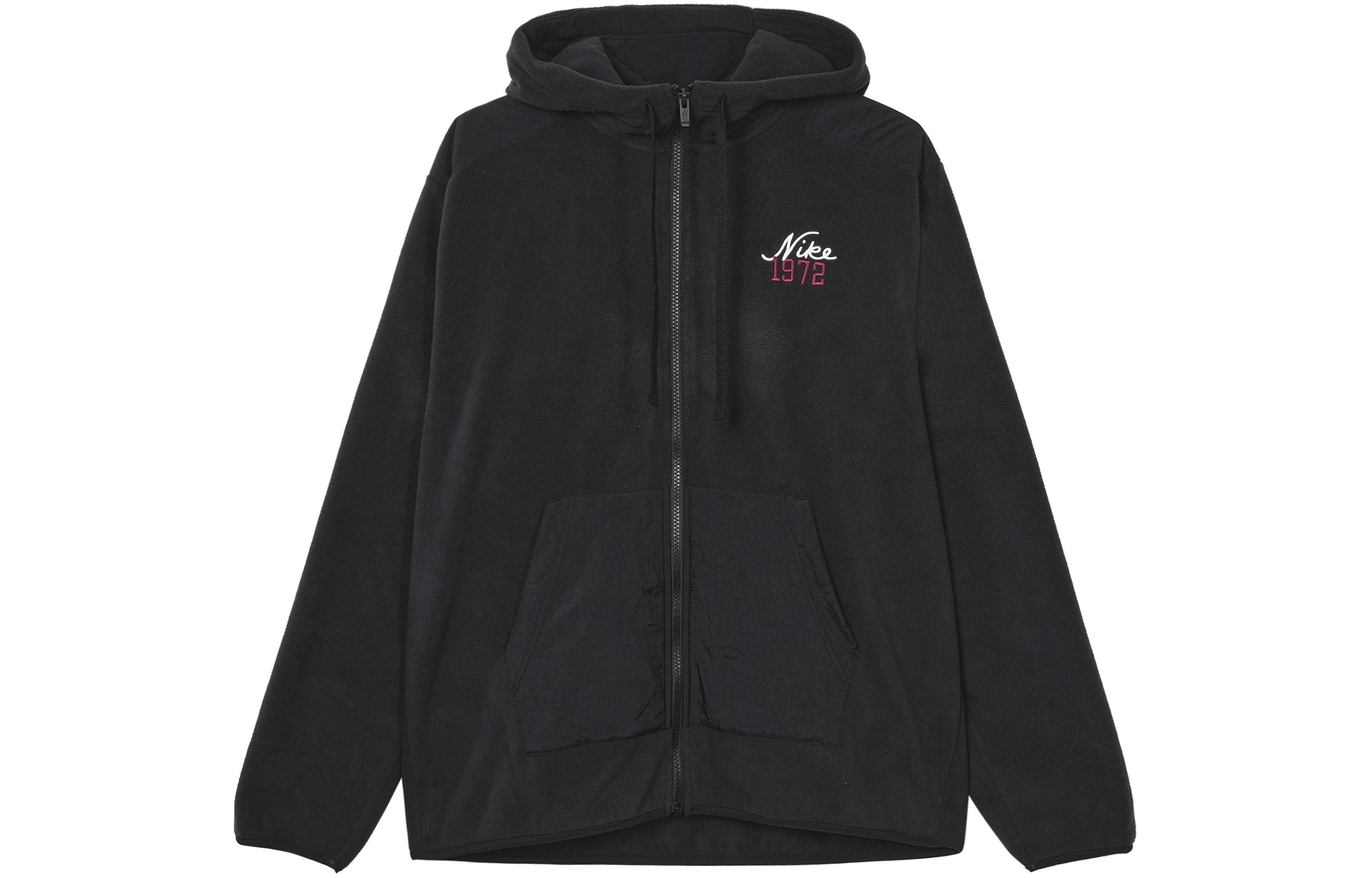 

Nike 1972 Solid Color Hooded Fleece Lined Loose Fit Casual Jackets & Coats Men s Black FV8452-010 S