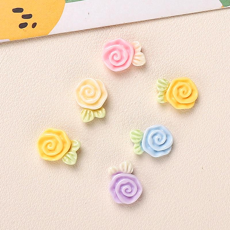 Cartoon DIY Resin Flower Accessories for Jewelry, Hair Clips, and Phone Cases