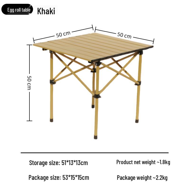 Портативный складной рулонный стол для кемпинга и пикника