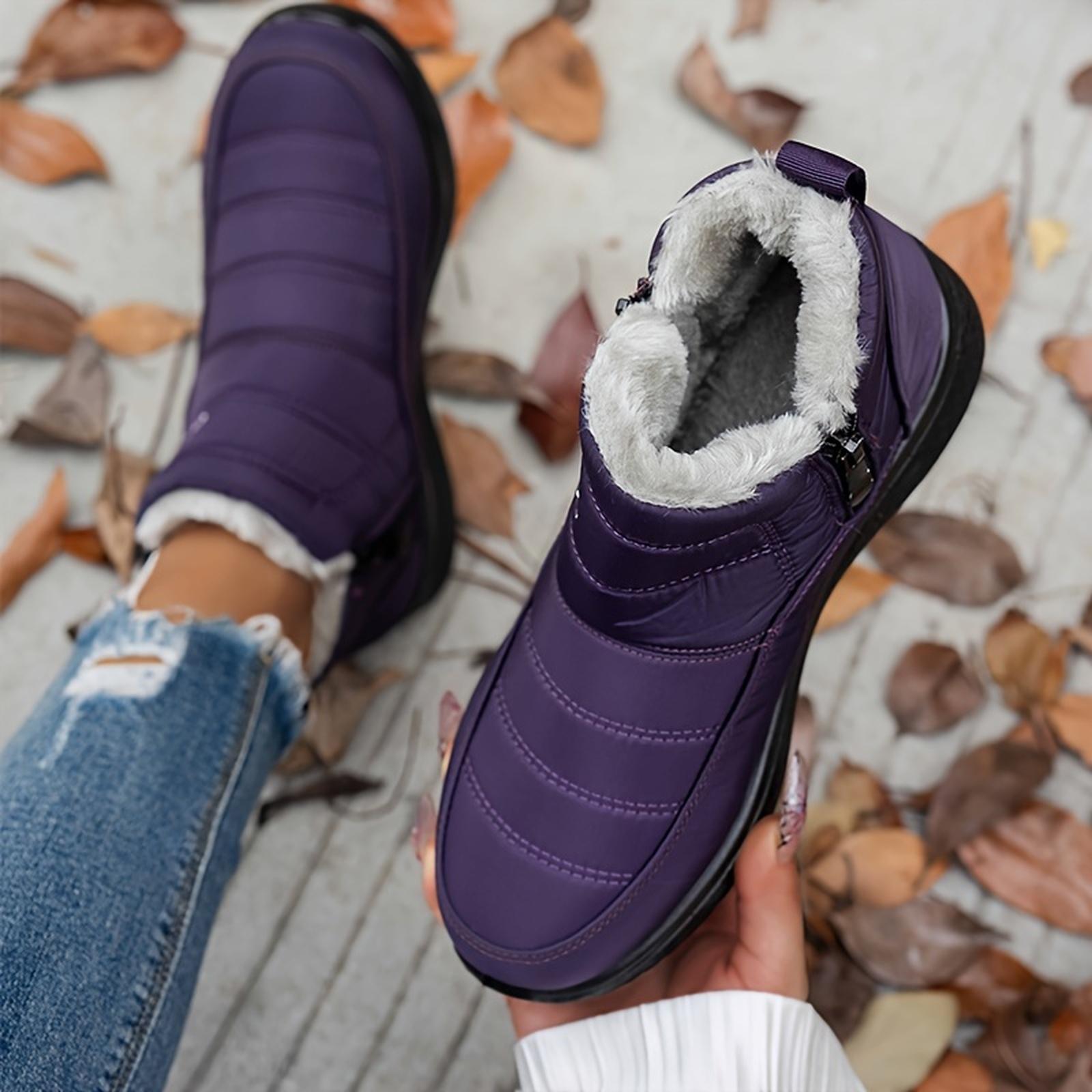 

Women s Warm Fall And Winter Boots Color Casual And Stylish Women s Boots 42 фіолетовий