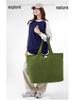 Damen Große Canvas-Tasche: Vielseitige Einkaufs-, Pendler- und Strandtasche