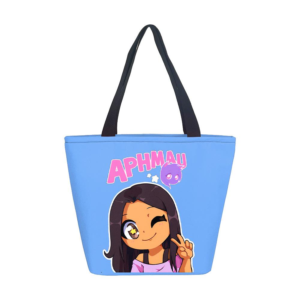 Borsa a Mano da Donna Ragazza Africana Borsa a Spalla Ragazza Borsa in Tela Stampata Tendenza Moda Borsa Tote di Grande Capacità