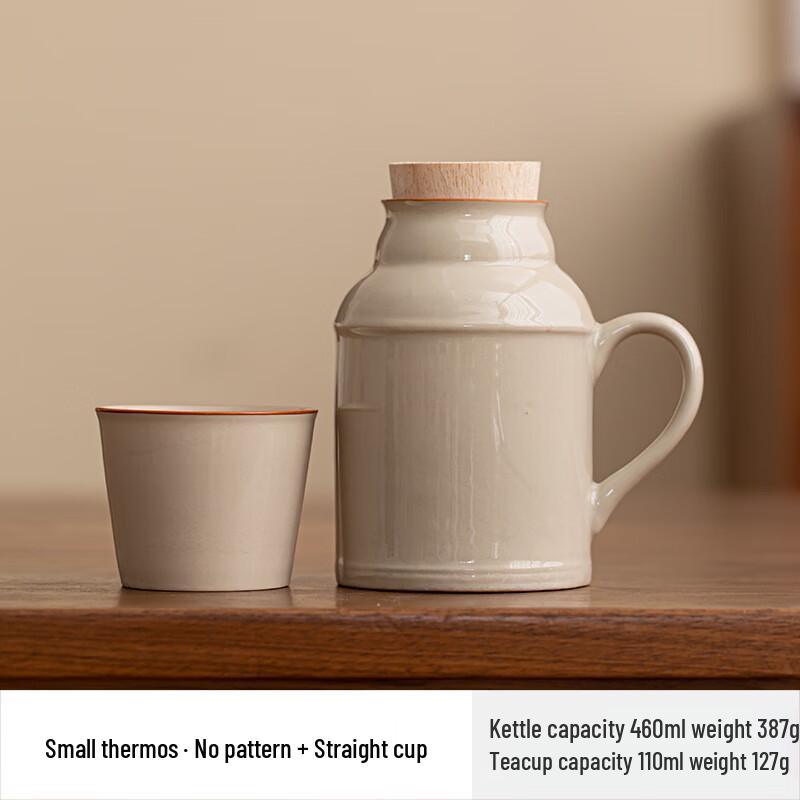 Shengye Ru Kiln Ceramic Insulated Tea Pot & Cup Set