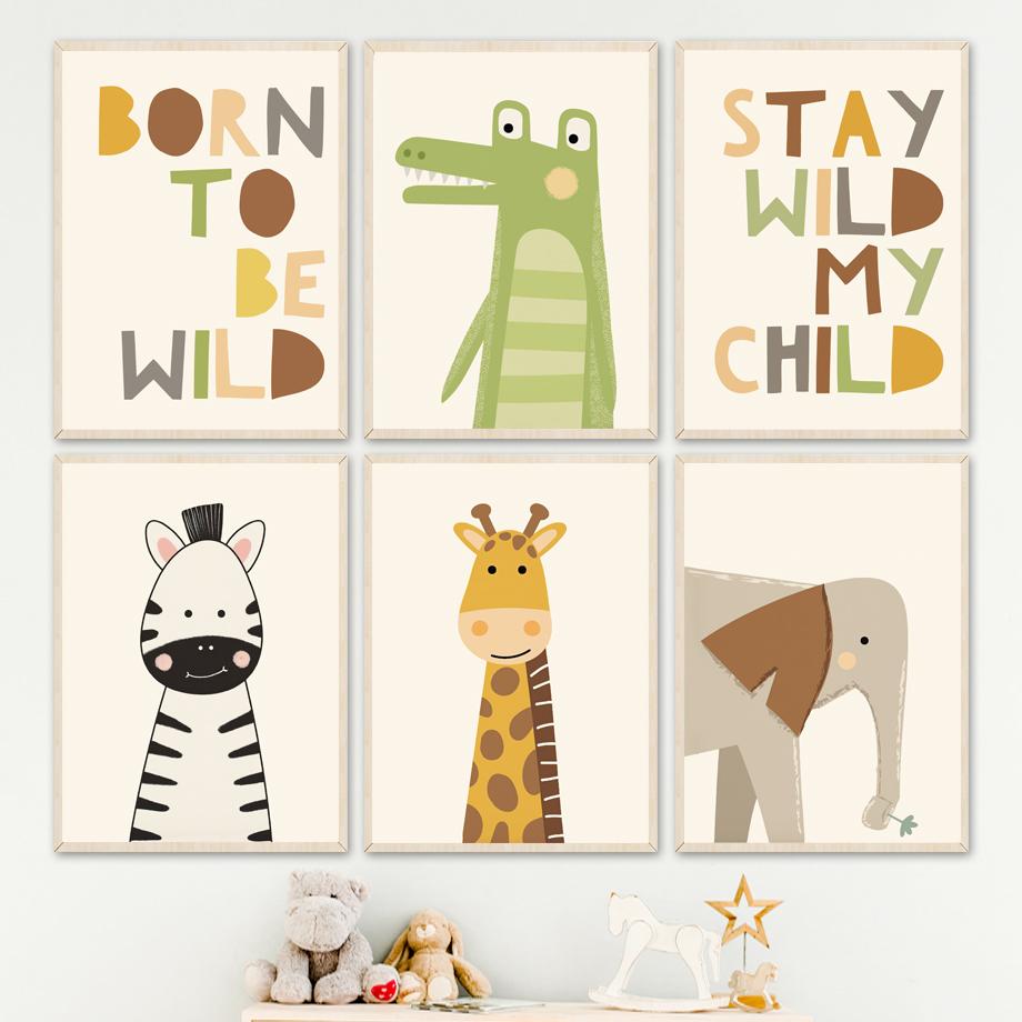 

Слон, Жираф, Зебра, Бегемот, Обезьяна, цитаты, настенная живопись на холсте, плакаты на скандинавскую тему и принты, настенные панно, декор для детской комнаты
