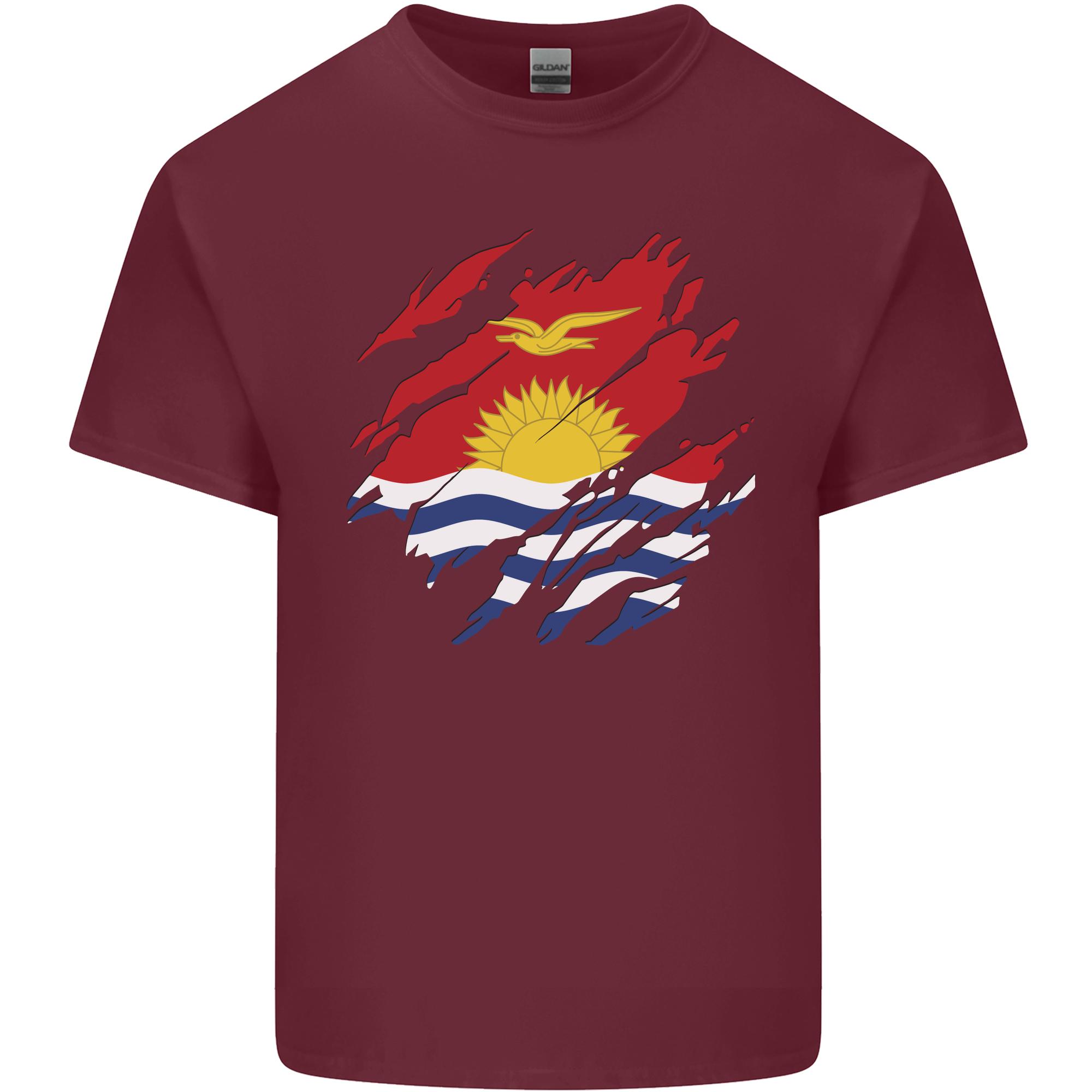 Torn Kiribati Flag Day Football Unisexs Light Cotton TShirt S