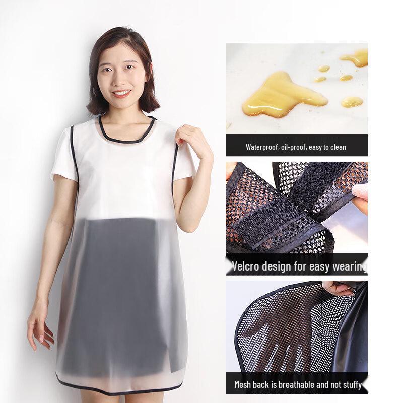 Beiyou Women s Waterproof Wipe-Clean Kitchen Apron