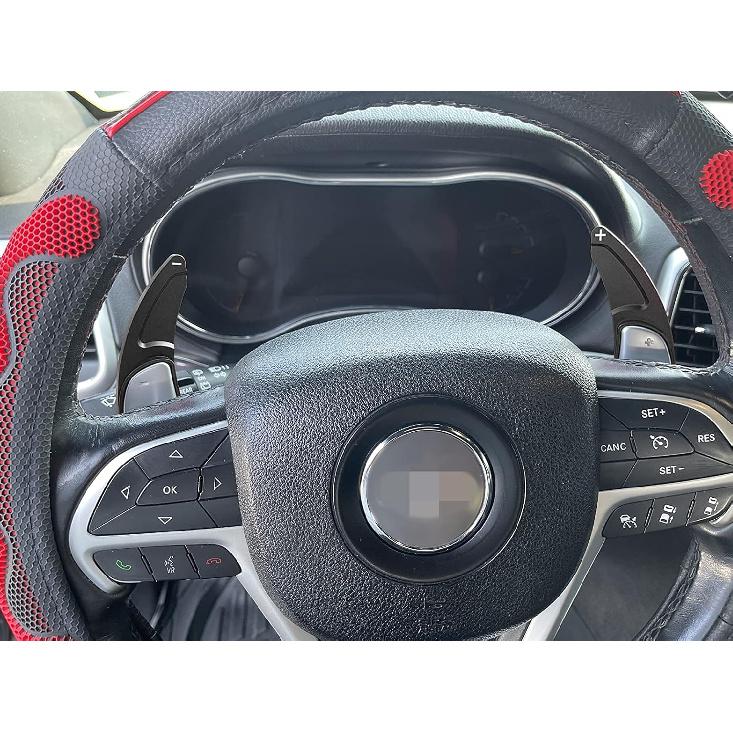 Steering Wheel Shift Paddle Extension Cover Compatible with Jeep Grand Cherokee 2014- Dodge Challenger Charger Durango RT and Scat Pack Extended