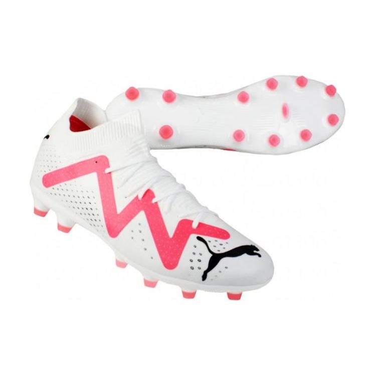 PUMA Future Match IC/in Soccer Shoes Men's White Pink 107372-01