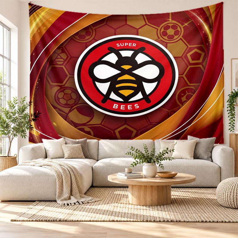 Brentford Football Wall Tapestry, Soft Fabric Wall Hanging, Decorative Backdrop For Bedroom Home Wall Art