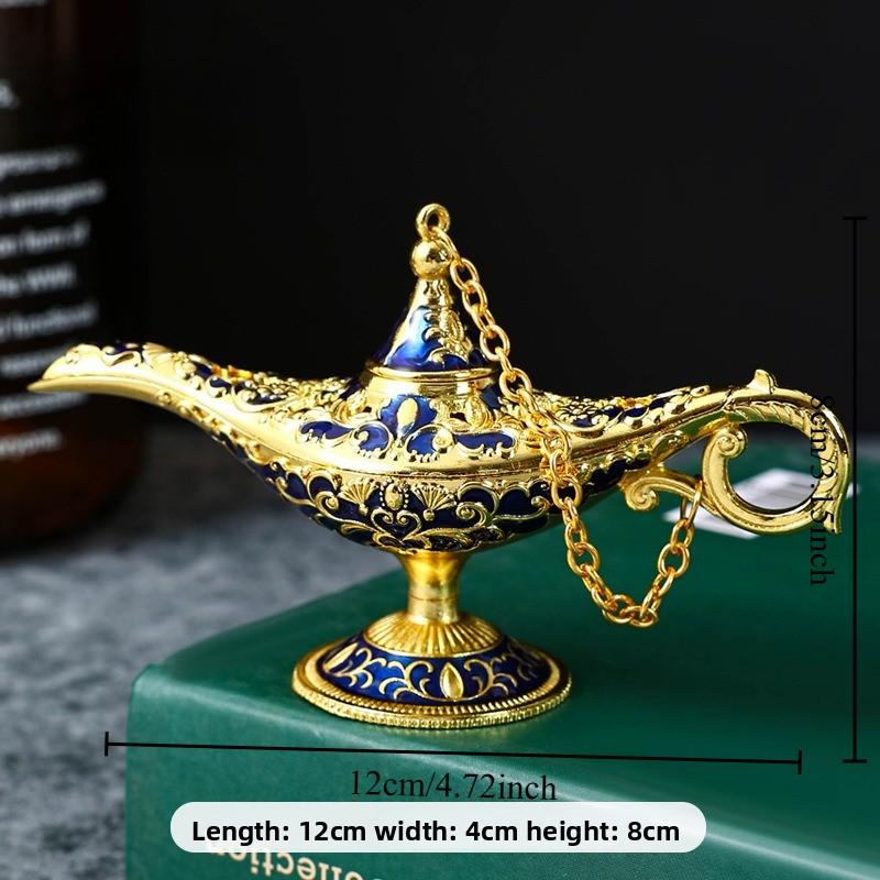 1pcs European Style Metal Alara Lamp for Home Living Room Study Wishing Light Southeast Asian Handicrafts Home Decoration