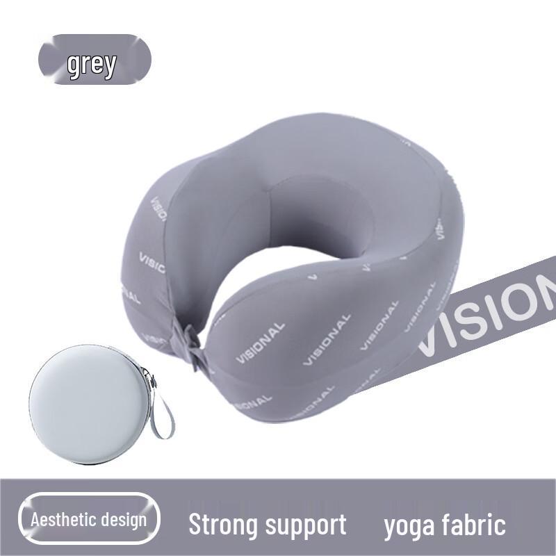 Ice Silk Memory Foam Travel Neck Pillow