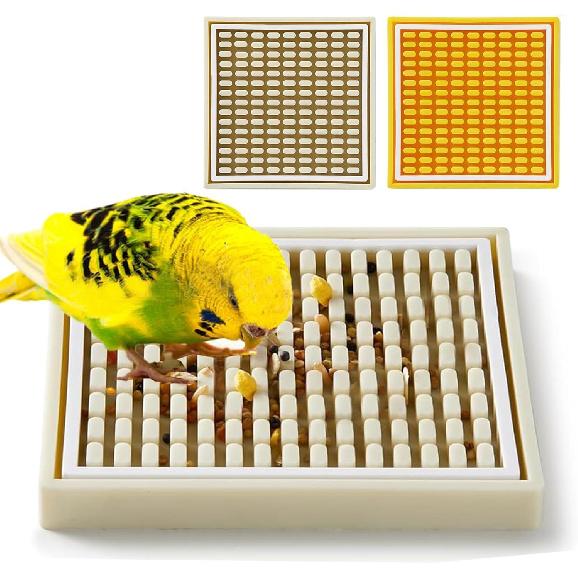

Parrot Foraging Toys, 2 Pcs Bird Feeder Foraging Mats, Interactive 2Pcs Bird Foraging Toys Puzzle to Increase Feeding Time Cage Accessories Training как