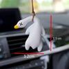 3Pcs UV Color Changing Duck Car Pendant Cute Fun Rearview Mirror Ornament Color Shift Duck Auto Hanging Decor