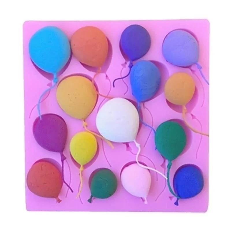 Balloon Shape Silicone Mold Fondant Cake Sugar Art Chocolate Decoration Mold Baking Tools