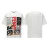 2025 Amerikanische trendige Marke Vall gewaschen alt bedrucktes kurzärmeliges Hip-Hop lockeres Streetwear-T-Shirt für Männer und Frauen