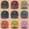 Minimalist Baseball Cap Unisex Solid Color Cotton Adjustable Dad Cap