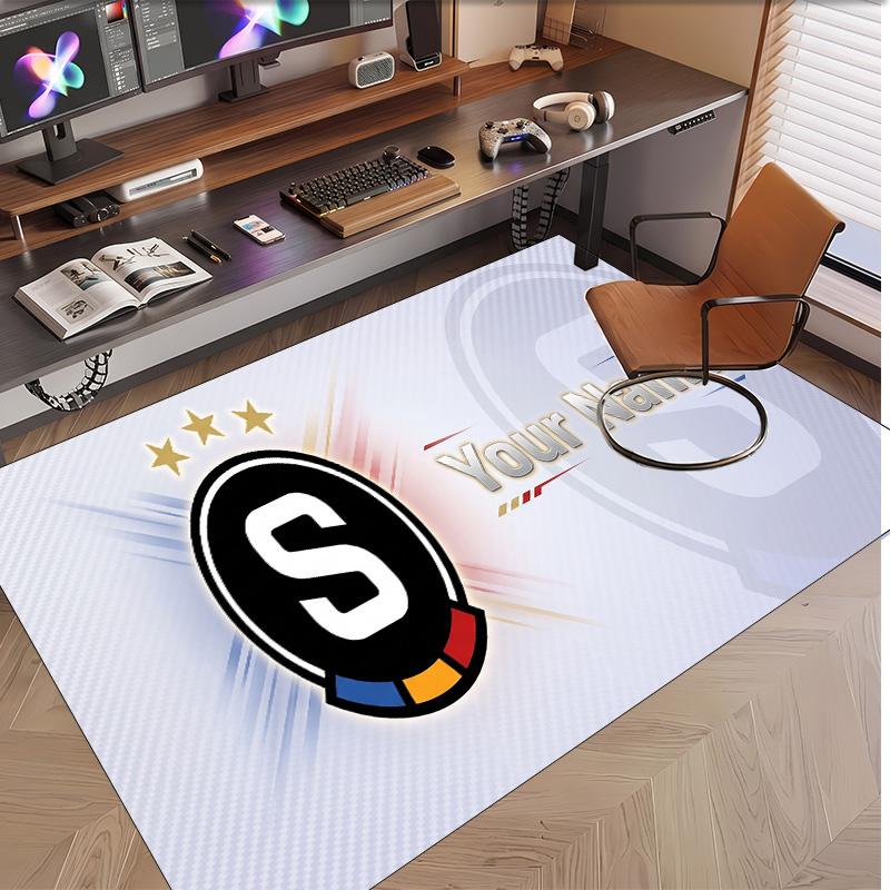 Personalized Crystal Velvet Carpet Sparta Prague Pattern Non Slip Floor Rug