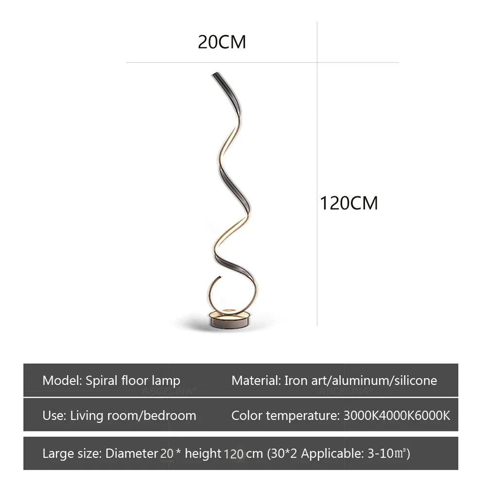 Modern LED Floor Lamp Dimmable For Bedroom Bedside Living Room Sofa TV Background Wall Study Office Reading Lighting Fixtures