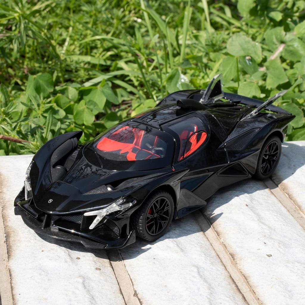 1/24 Apollo Evo Alloy Model Car Toy with Pull Back Function with Sound and Bright Lights, Suitable Collectible Model Toys, Gifts for Boys and Girls