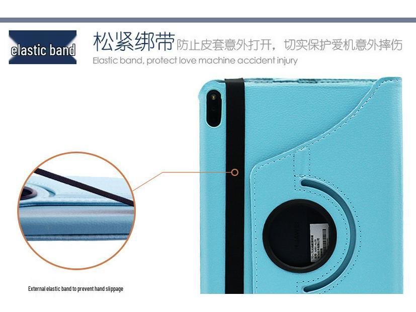 Honor Tablet V6/MatePad Pro Rotating Leather Case - Fits 10.4"/10.8" Models BAH3MRX-W09