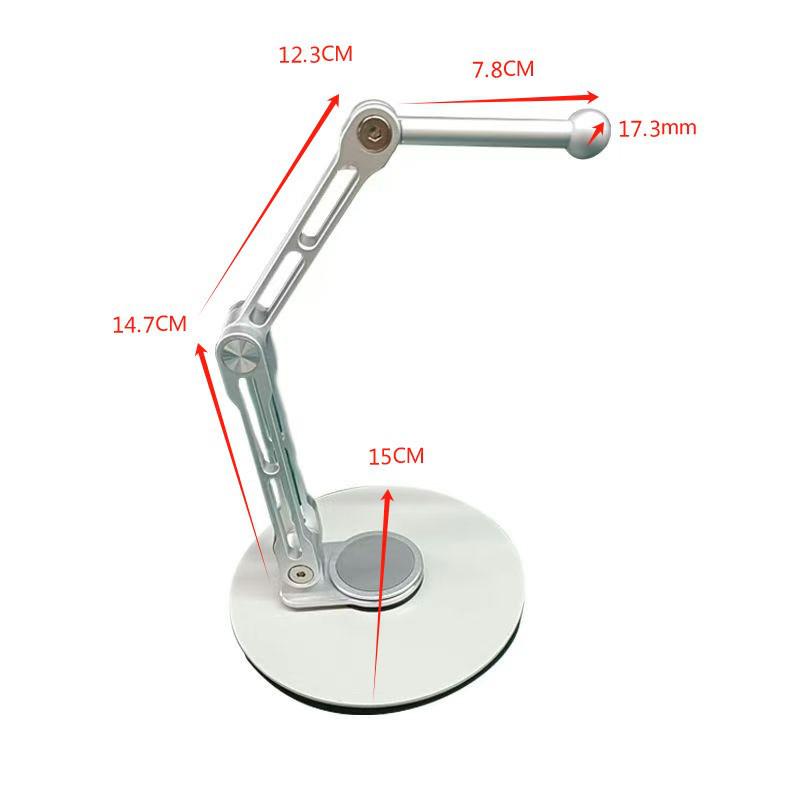 Suport Monitor Industrial cu Touchscreen Ajustabil 17.3” cu Cap Universal cu Bilă și Compatibilitate VESA 75-100