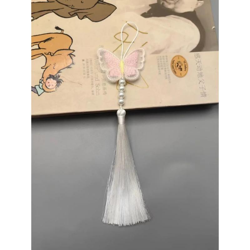 Chińskie klasyczne frędzle delikatny styl etniczny kwiat metalowa rama wisiorki DIY ozdoby rękodzielnicze breloczek dekoracja