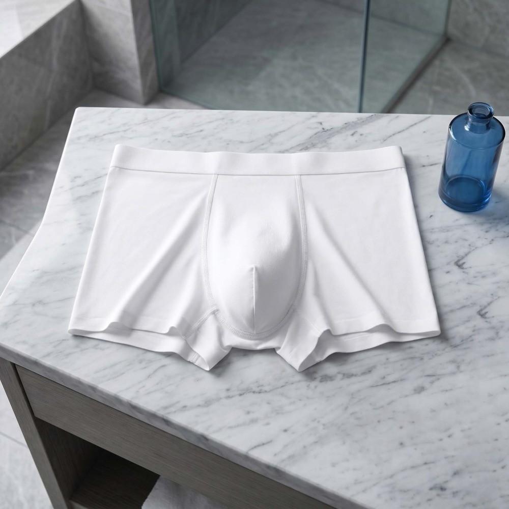 Solid Color Ice Silk Boxers Underpants Underwear for Men Fashion Men Boxer Briefs  Male
