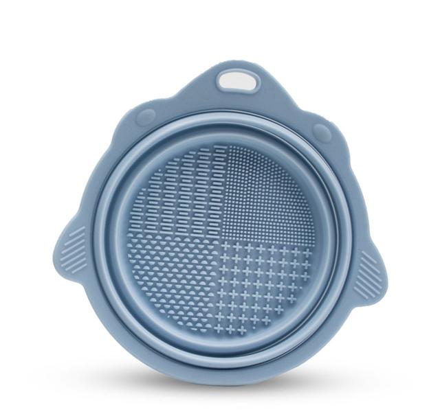1PCS Makeup Brush Makeup Tool Cleaning Silicone Folding Bowl Beauty Egg Washing Box Silicone Scrub Bowl