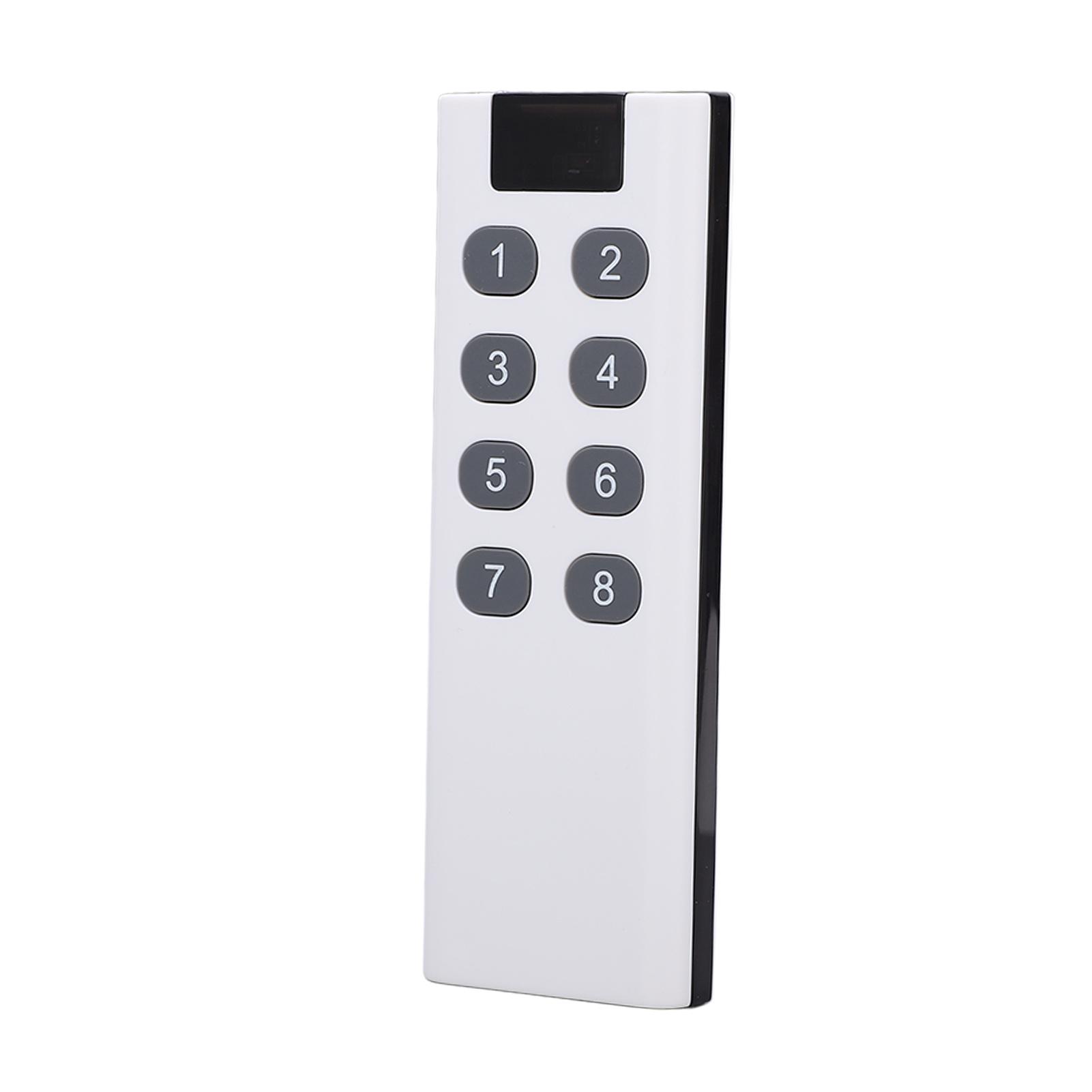 

Universal Garage Door Remote 8 Keys 100 Meters Widely Used Stable Durable Sensitive Fashionable 433MHz Remote Control