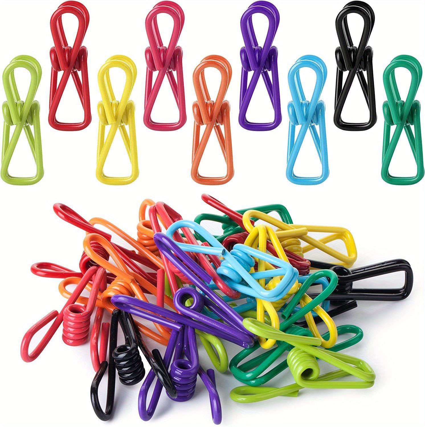 

10pcs/pack Chip Clips, Assorted Colors, Utility PVC-Coated Clips, Bag Clips, Clips for Food Packages, Food Clips, Bag Clips