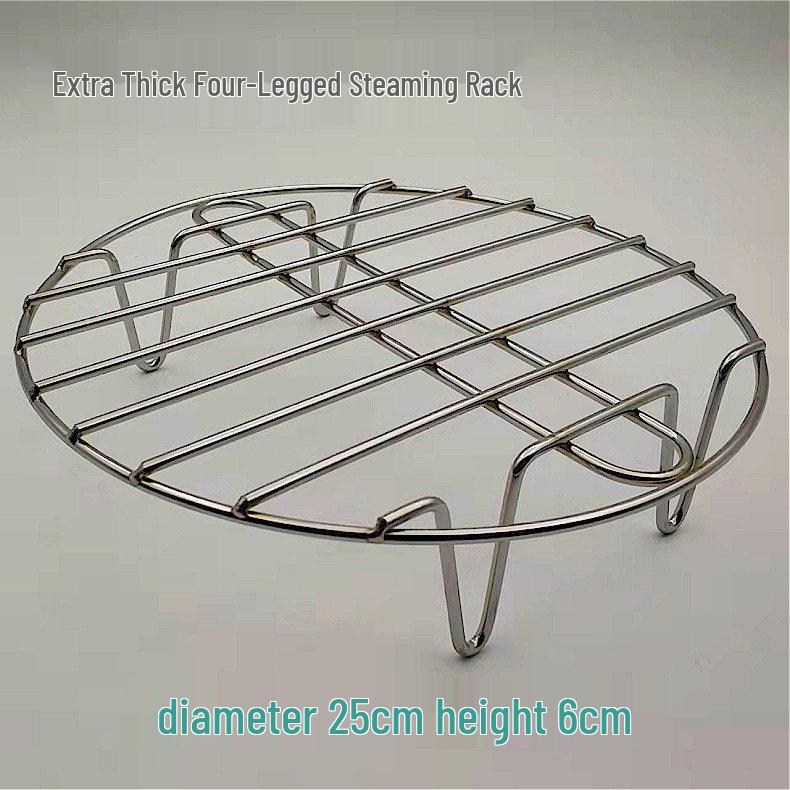 Stainless Steel Mini Steaming Rack & Heat Insulation Pad for Electric Pots