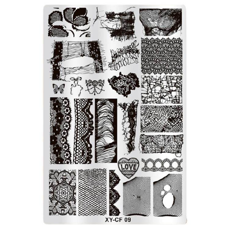 Stainless Steel Nail Stamping Plate Creative And Stylish Nail Art Intricate Nail Design Plate For Fashion Enthusiasts