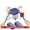 Air Drum with Drumsticks Portable Electronic Virtual Air Drum Drumsticks Pedals Professional for Beginners Children Adults