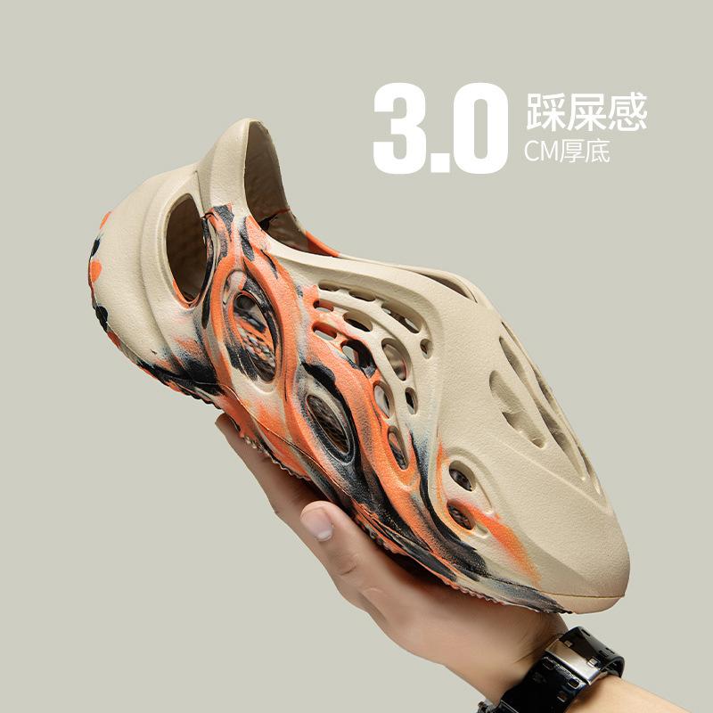 Lochschuhe Hausschuhe Sommer kühle Hausschuhe schwarz bunt Kokosnuss Camouflage blau braun pink große Größe Strandschuhe