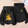 Kids Cardigan Hoodie Zipper Style Sweatshirt Girl Boy 3-12Y Leisure Fashion Long Sleeves Coat Clothes Anime Film Print Loose Top