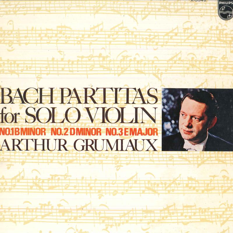 

LP Record ARTHUR GRUMIAUX(VIOLIN) - J.s.bach/Partitas For Solo Violin N X5542 PHILIPS 1974 Japan Obi Classical Used