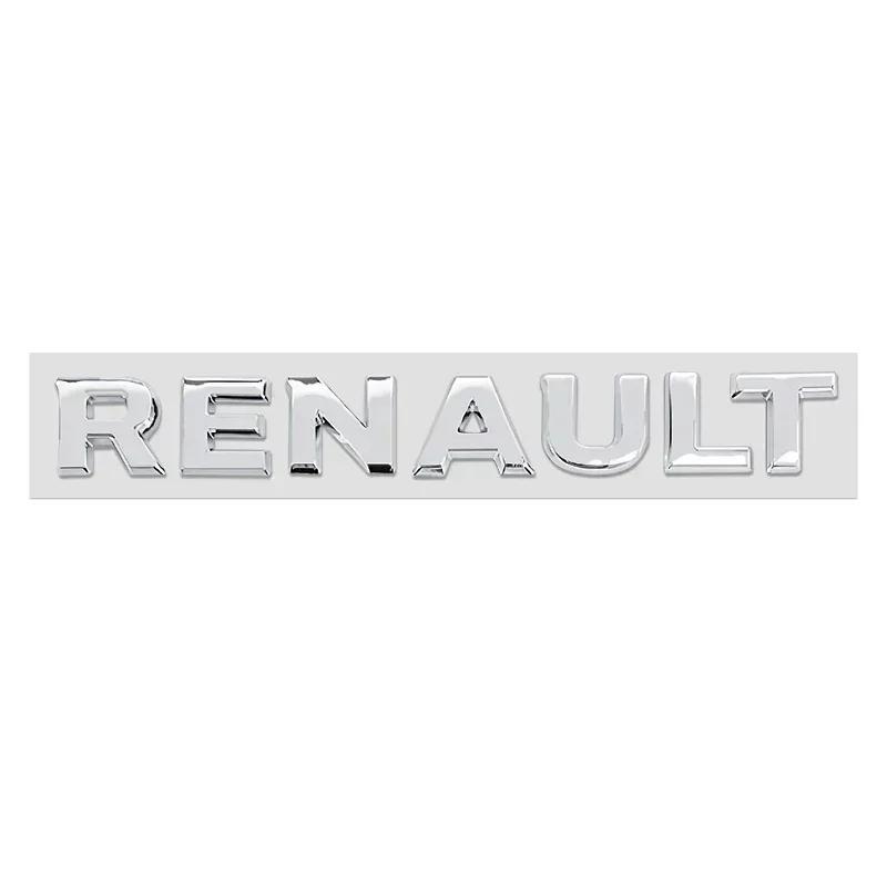 Tapacubos 3D ABS Letra de coche Insignia emblema de maletero trasero pegatina Para Renault Megane 2 3 4 RS Grand Scenic Clio Captur Duster Traf