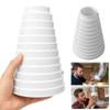 Cuttable Range Hood Duct Adapter Plastic Ventilation Duct Converter Range Hood Connector  Universal