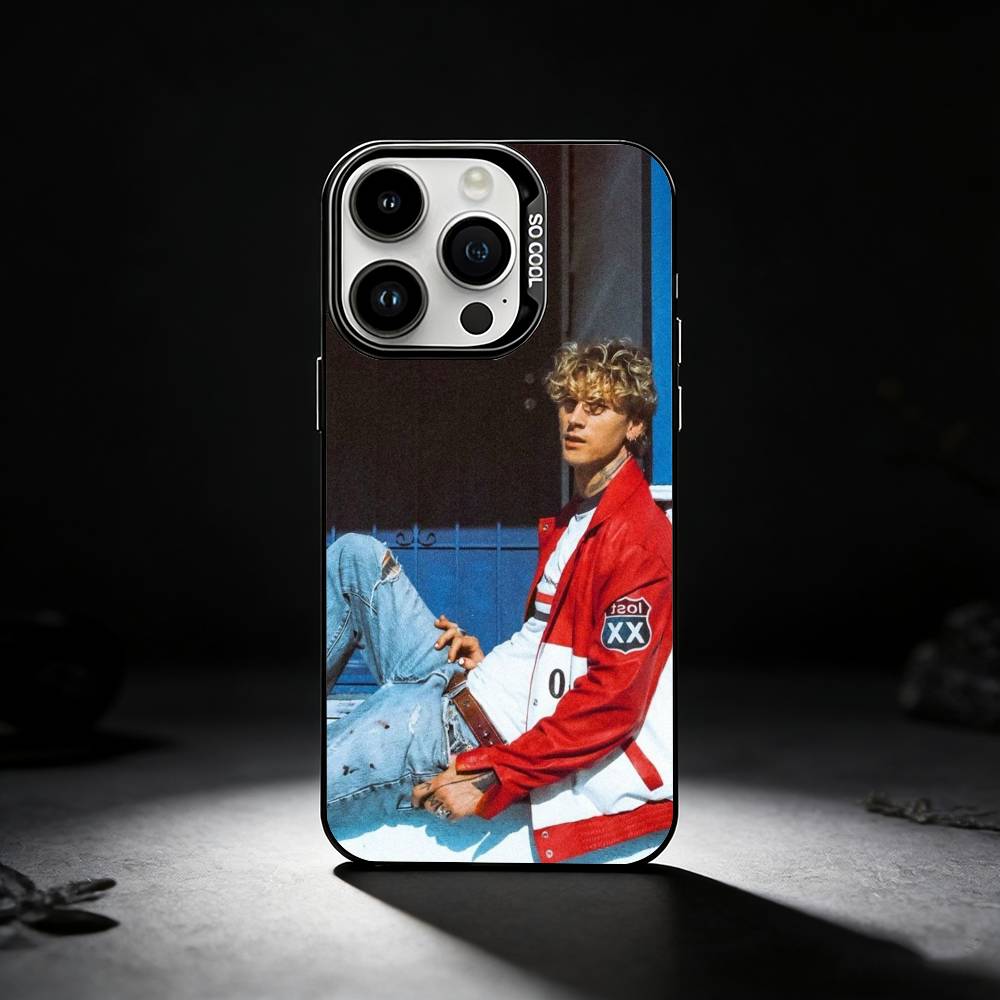 MGK L-Lost Americana Phone Case For iPhone 17,16,15,14,13,12,11 Plus,Pro Max,XS,Colored silver phone case