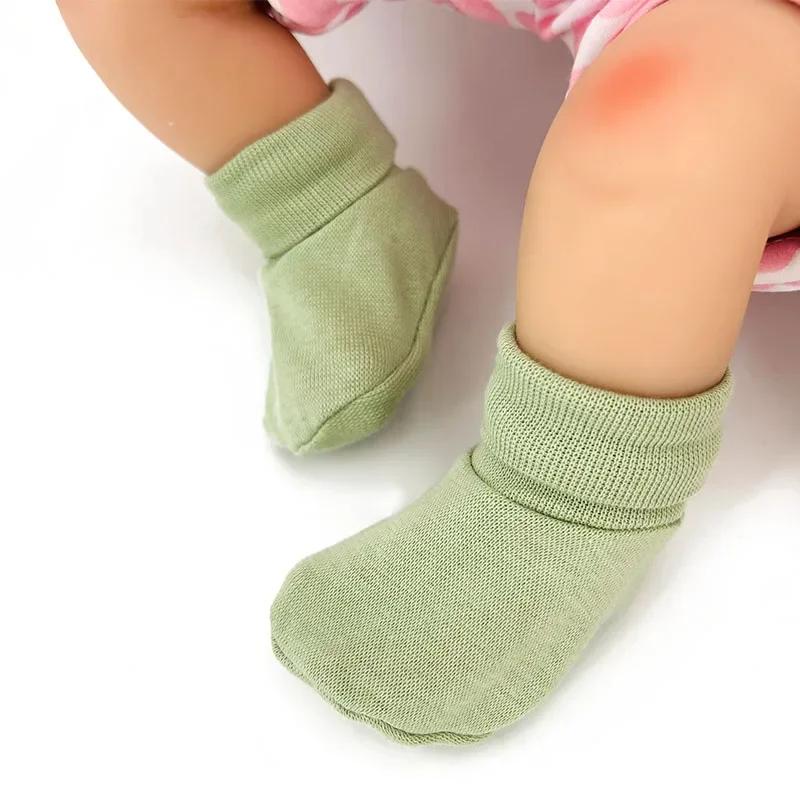 Non-Toxic Newborn Hat+Gloves+Socks Set For Baby Children&Children Cotton Fall Casual Pography Props Soft Headwear Infant Nightcap Fashion