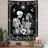 Goth Skeleton Lovers Tapestry