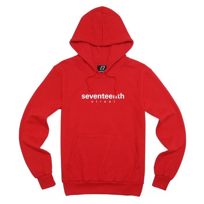 Seventeens Basic Logo Hoodie Red L (Brushed)