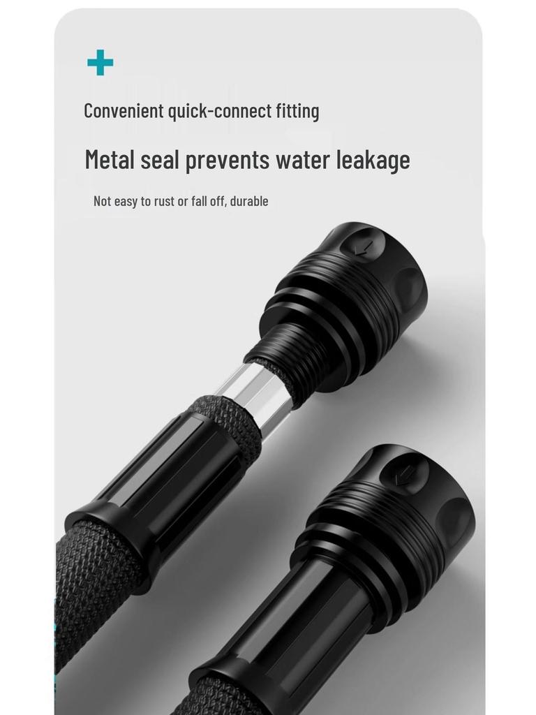 High-Pressure Car Wash Hose: Sun-Resistant, Antifreeze, Telescopic, Multi-Purpose for Car, Courtyard, and Garden Use