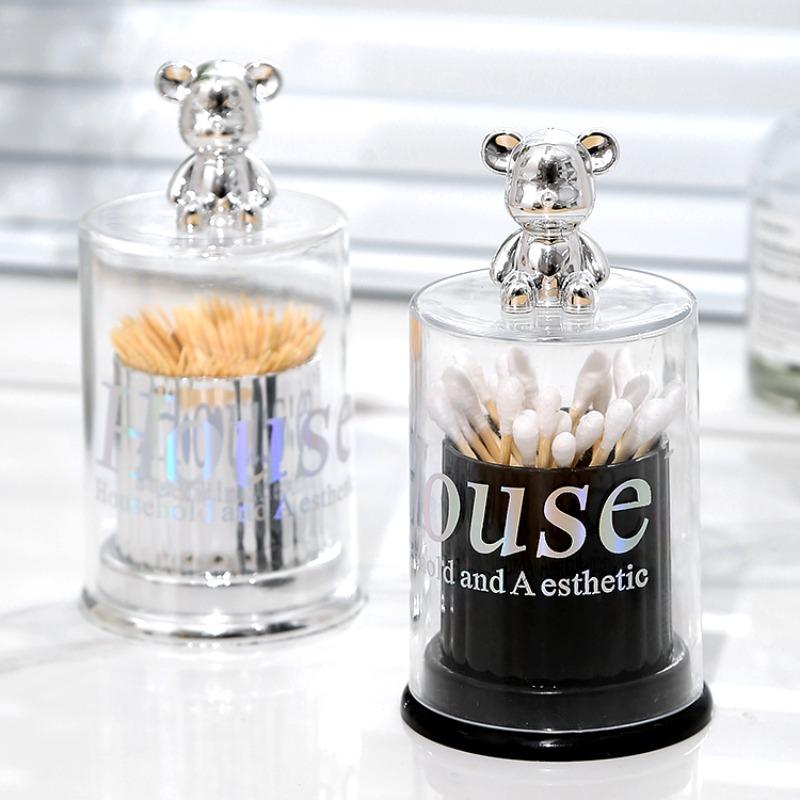 Toothpick Storage Box Household Business Creative Portable Living Room Protector Dust-proof Simple Cotton Swab Holder Container