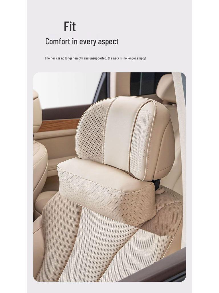 AITO M5/M7/M9 Leather Breathable Neck Support Pillow - Comfortable, Skin-Friendly, Fatigue-Relief Headrest