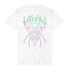 Polyphia Devils Cyberpunk Vaporwave Neon Line Print Black Cotton Tshirts Punk Fashion Round Neck Short Sleeve for Summer Unisex