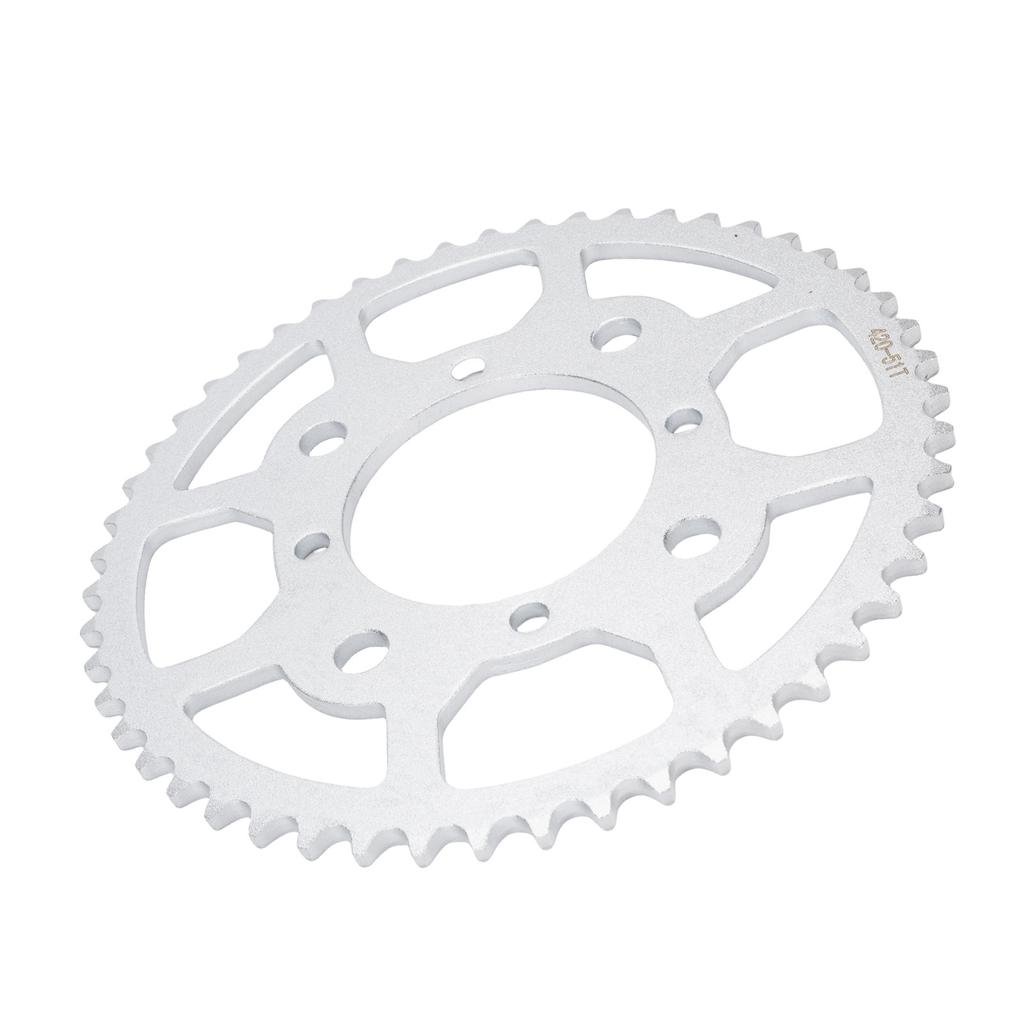 420 51T Rear Chain Sprocket Hard Steel Alloy Efficient Gear Ratio Improved Power Transfer for ATV Pit Dirt Bike Motorcycle Motor Moped